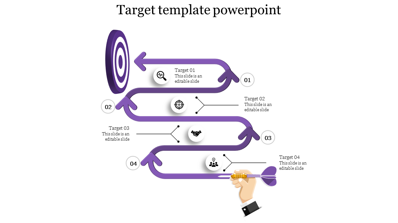 target template powerpoint-Purple